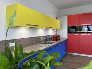 Modèle d'un espace de pause pour le bâtiment Bizone au Fehrel, à Rosheim, projet de la société JUELIMO